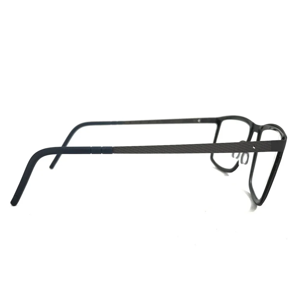 Blackfin Eyeglasses Frames BF805 ROCKLAND COL.655 Black Gray Rectangle 53-20-145